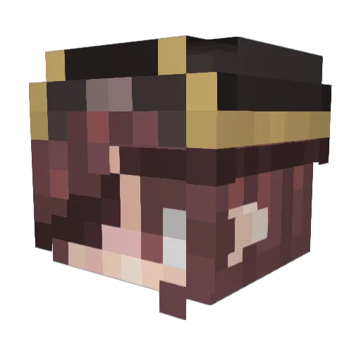 schlauriii Minecraft avatar head, 3D render