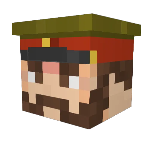 schlunper Minecraft avatar head, 3D render