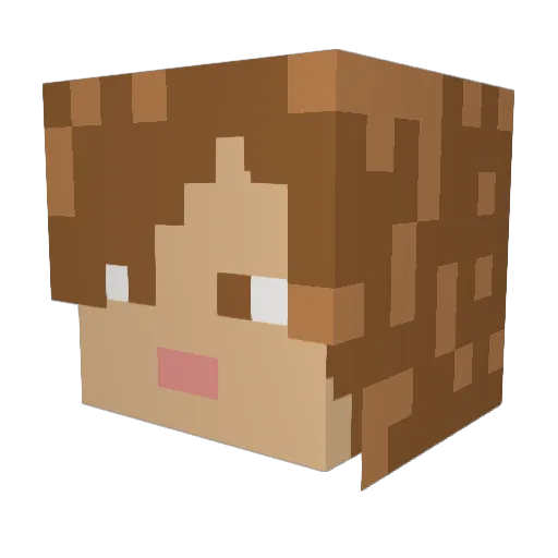schmandice Minecraft avatar head, 3D render