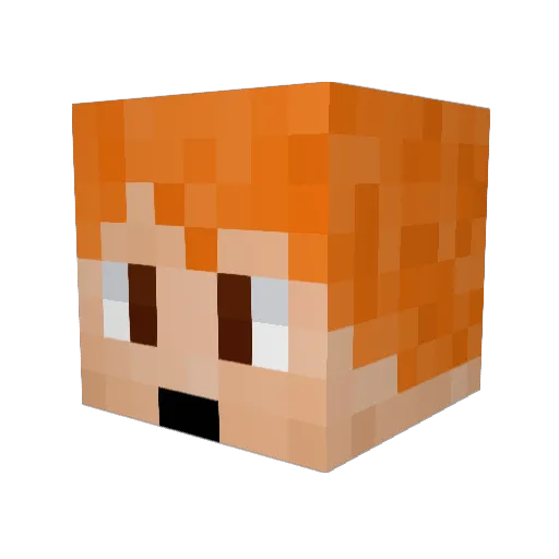 schmanuth Minecraft avatar head, 3D render
