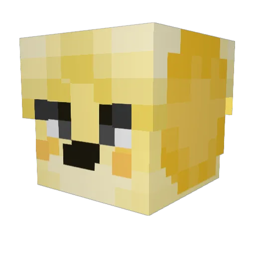 schmartissimo Minecraft avatar head, 3D render