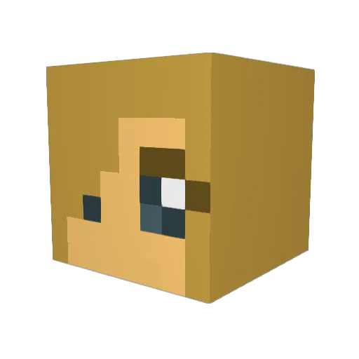 schmayo Minecraft avatar head, 3D render