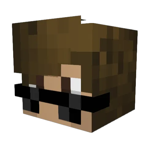 schmecky90 Minecraft avatar head, 3D render