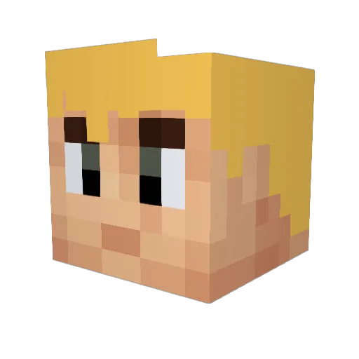 schmiddy172 Minecraft avatar head, 3D render