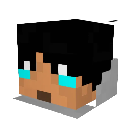 schmidt73 Minecraft avatar head, 3D render