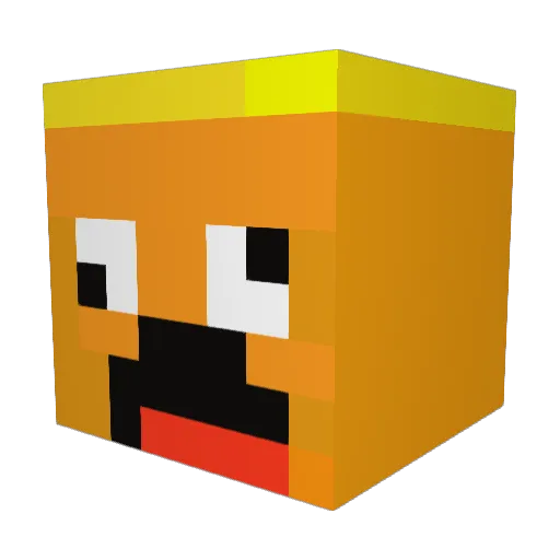 schmitty1212 Minecraft avatar head, 3D render