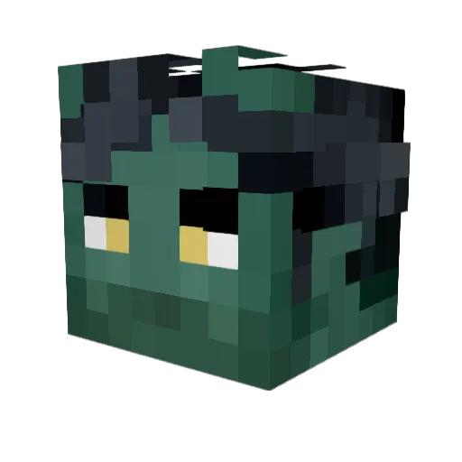 schmoobles Minecraft avatar head, 3D render