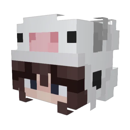 schmugger Minecraft avatar head, 3D render