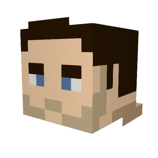 schmutzlel Minecraft avatar head, 3D render