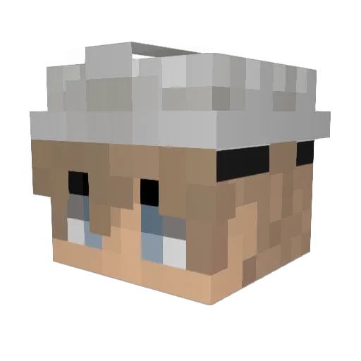 schnaaa Minecraft avatar head, 3D render