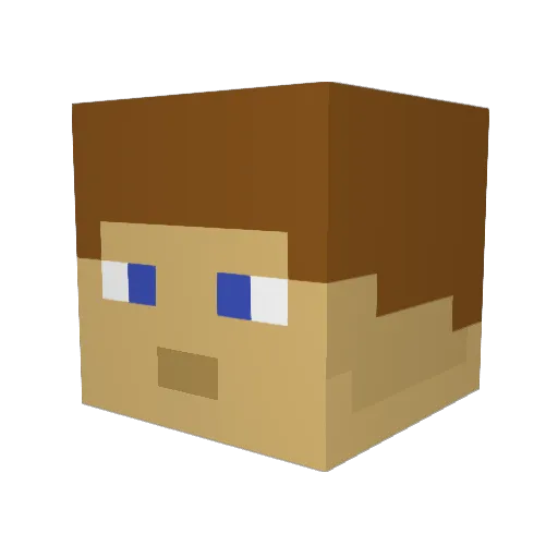 schnalle01 Minecraft avatar head, 3D render