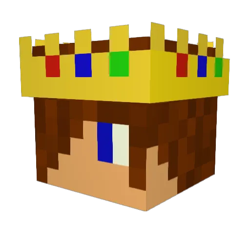 schnappers Minecraft avatar head, 3D render
