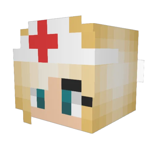 schnegge87 Minecraft avatar head, 3D render