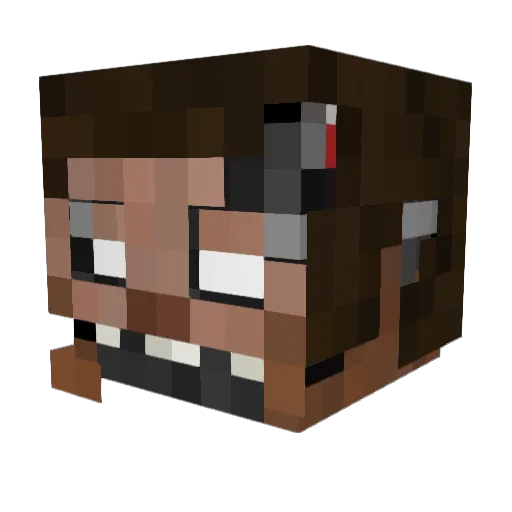 schneiderleins Minecraft avatar head, 3D render