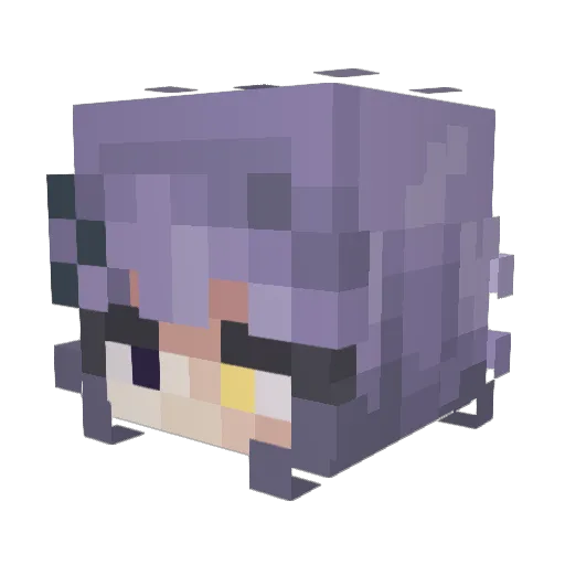 schneiek Minecraft avatar head, 3D render