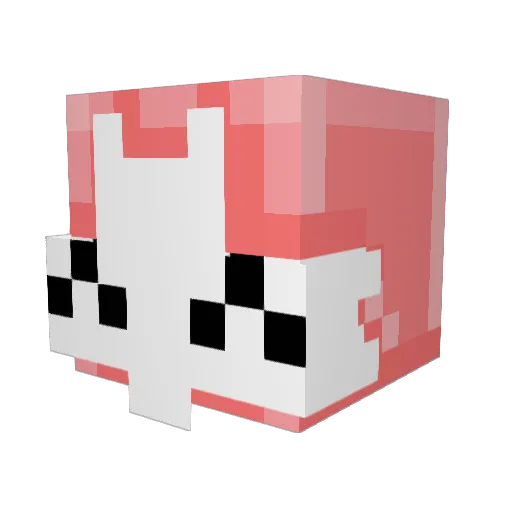 schnibble Minecraft avatar head, 3D render