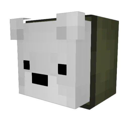 schnossmo Minecraft avatar head, 3D render