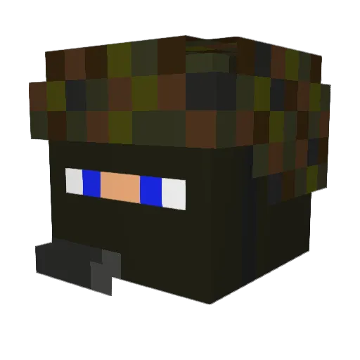 schnubbux Minecraft avatar head, 3D render