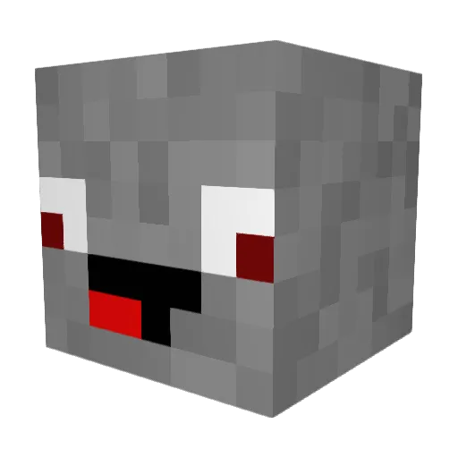 schnupfennn Minecraft avatar head, 3D render