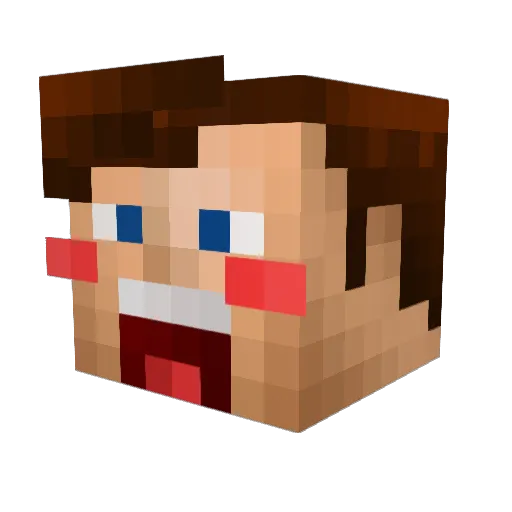 schoenholz Minecraft avatar head, 3D render