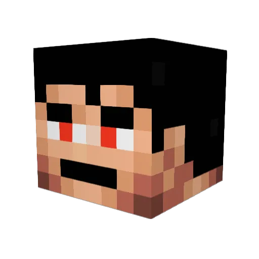 schoone02 Minecraft avatar head, 3D render