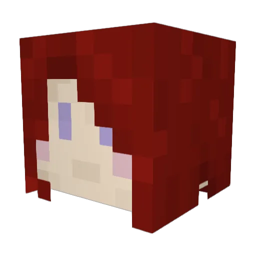 schoononover Minecraft avatar head, 3D render
