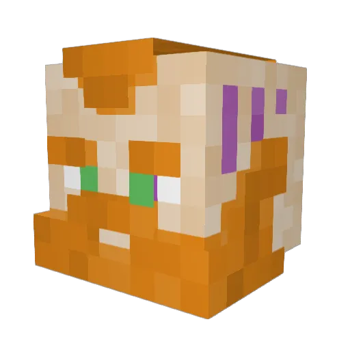 schoookogoblin Minecraft avatar head, 3D render