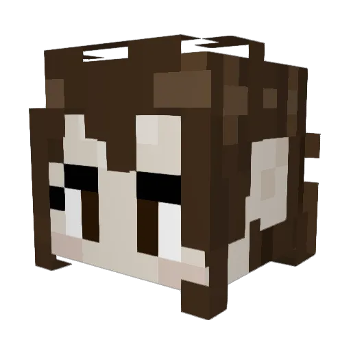 schooper Minecraft avatar head, 3D render