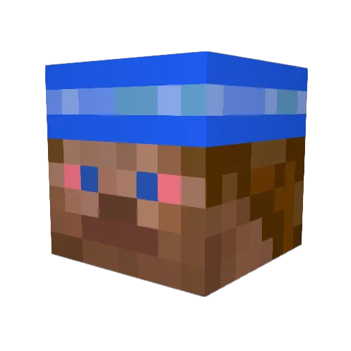 schpeedi Minecraft avatar head, 3D render