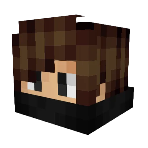 schreddie Minecraft avatar head, 3D render