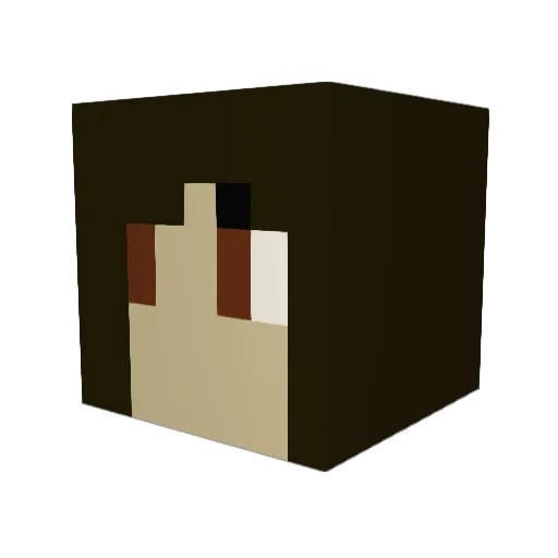 schrevolution Minecraft avatar head, 3D render