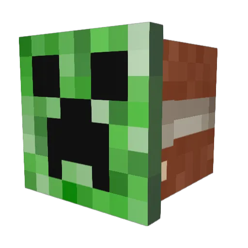 schrooum Minecraft avatar head, 3D render