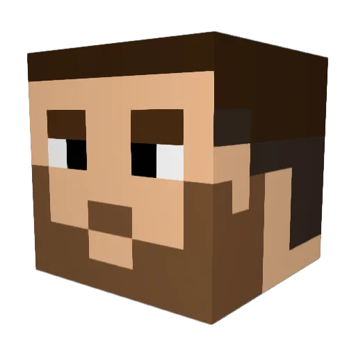 schrot88 Minecraft avatar head, 3D render