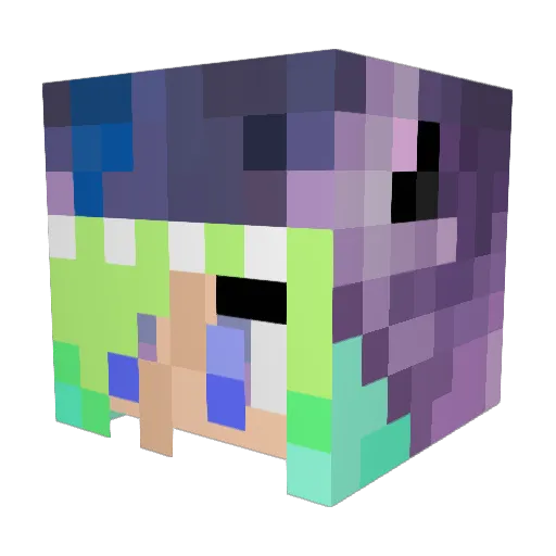 schtoffi Minecraft avatar head, 3D render
