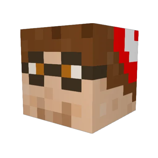 schudome13 Minecraft avatar head, 3D render