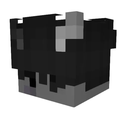 schuelerin Minecraft avatar head, 3D render