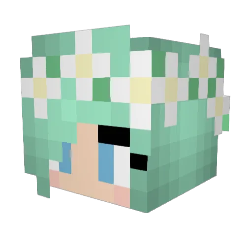 schugcave Minecraft avatar head, 3D render