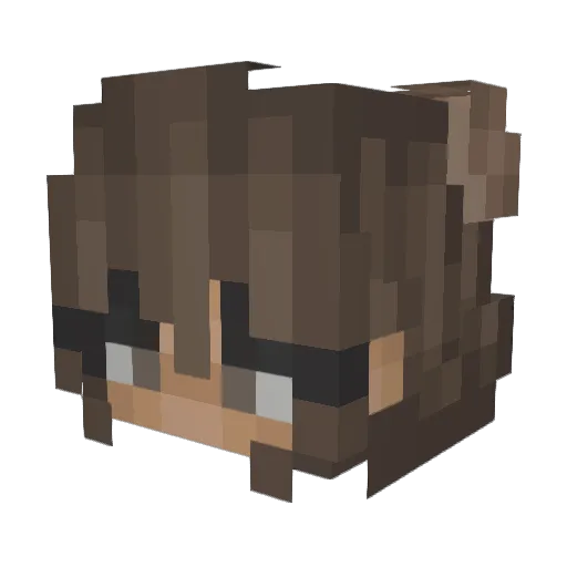 schulie Minecraft avatar head, 3D render