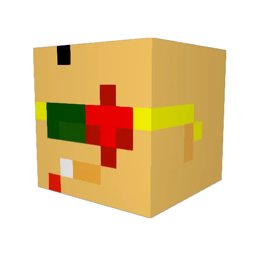 schulzm Minecraft avatar head, 3D render
