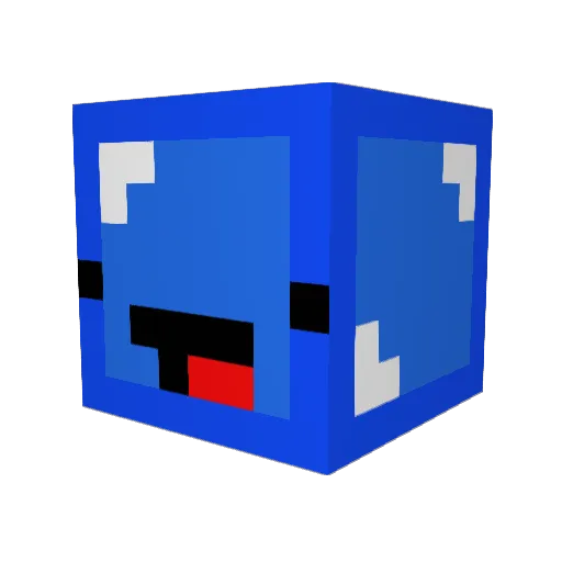 schuschnegge Minecraft avatar head, 3D render