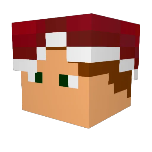 schwarzalex10 Minecraft avatar head, 3D render