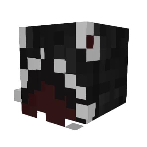 schwarzetns Minecraft avatar head, 3D render