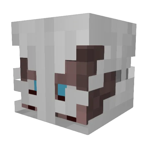 schwarzhubert Minecraft avatar head, 3D render