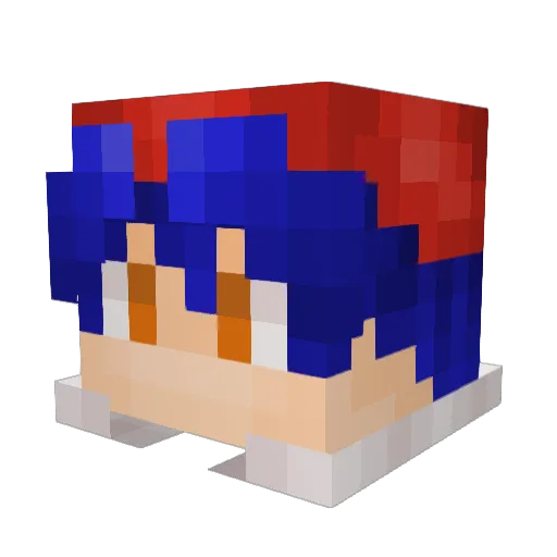 schwedet Minecraft avatar head, 3D render