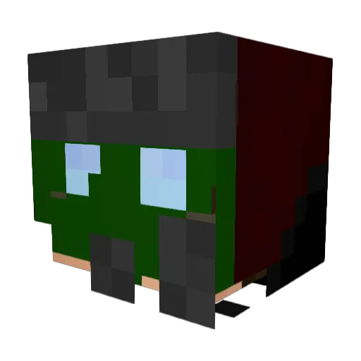 schwepssss Minecraft avatar head, 3D render
