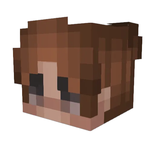 schwerty Minecraft avatar head, 3D render