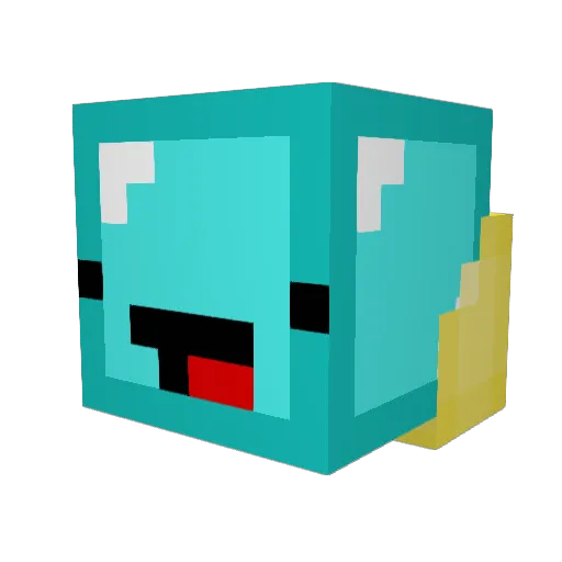 schwesteral Minecraft avatar head, 3D render