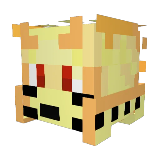 schwiftyking Minecraft avatar head, 3D render