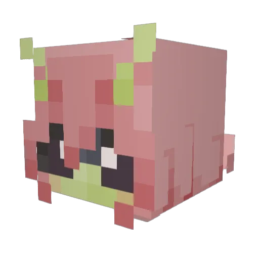 schwuffly Minecraft avatar head, 3D render