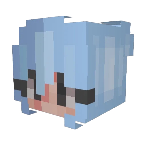 schxkodrink Minecraft avatar head, 3D render